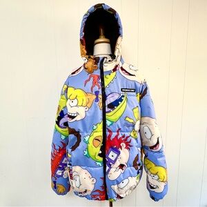 🔥 Members Only X Nickelodeon Rugrats Puffer Coat Jacket Men’s M Winter